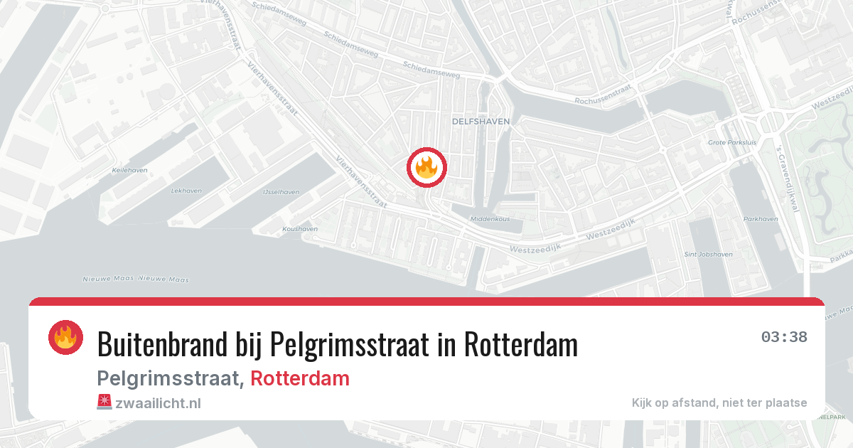 Buitenbrand bij Pelgrimsstraat in Rotterdam — 16 jul 2026