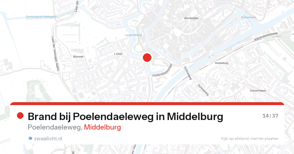 Brand bij Poelendaeleweg in Middelburg — 23 jun 2026