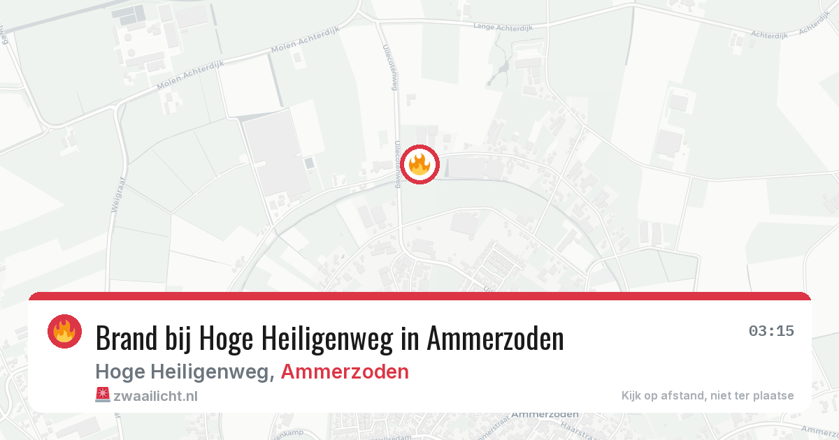 Brand bij Hoge Heiligenweg in Ammerzoden — 14 feb 2026
