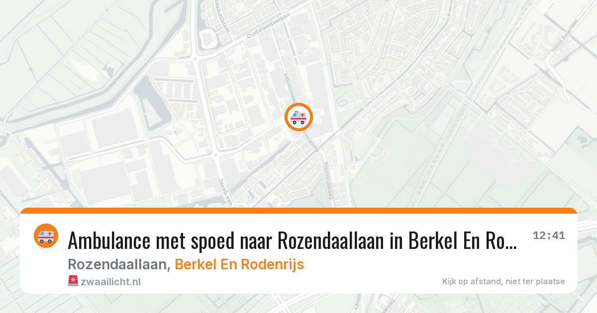 Ambulance met spoed naar Rozendaallaan in Berkel En Rodenrijs — 8 feb 2026