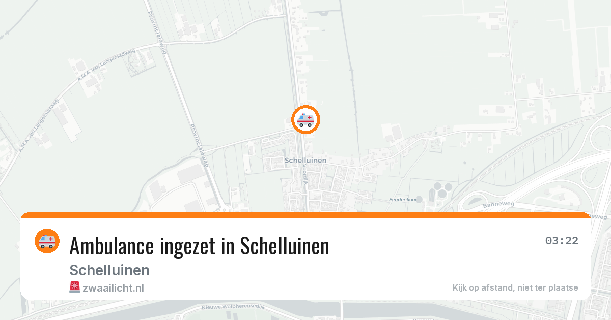 Ambulance ingezet in Schelluinen — 17 mrt 2026