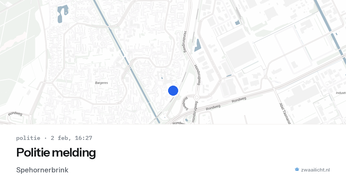 Politie melding — 2 feb 2026