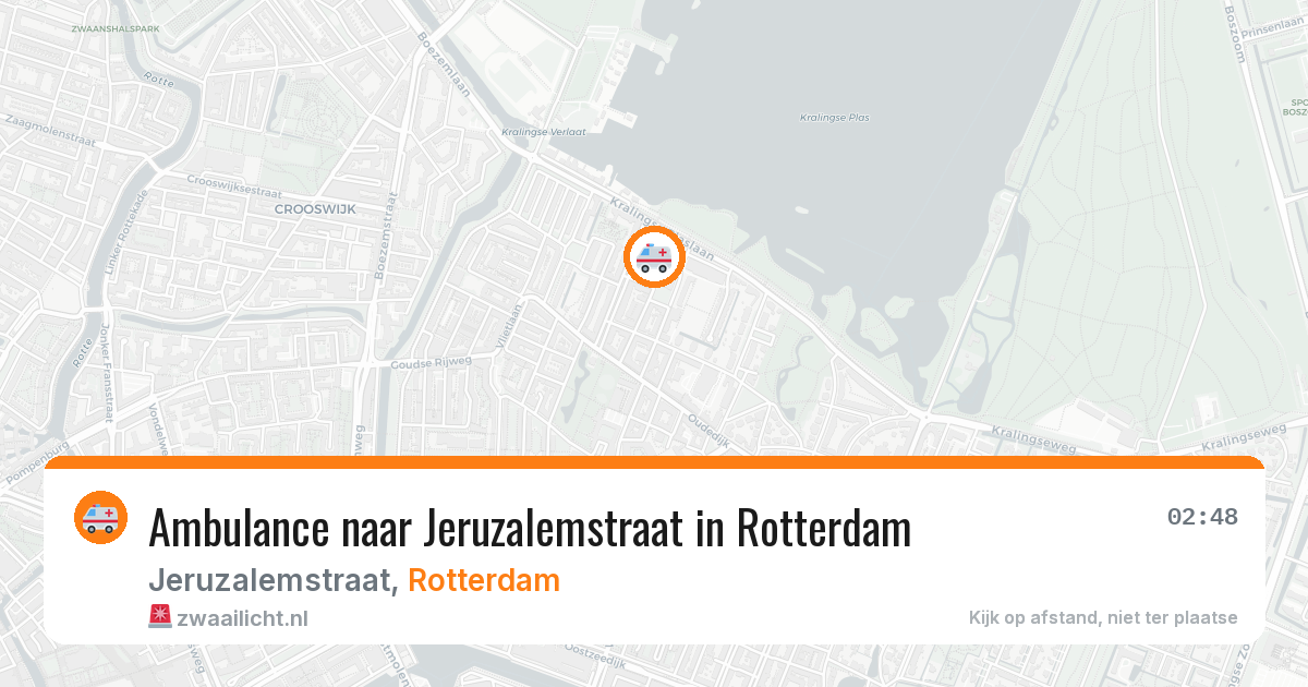 Ambulance naar Jeruzalemstraat in Rotterdam — 2 jul 2026