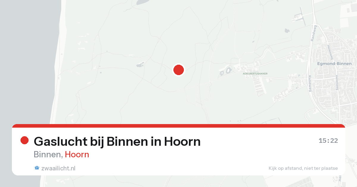 Gaslucht bij Binnen in Hoorn — 20 aug 2026