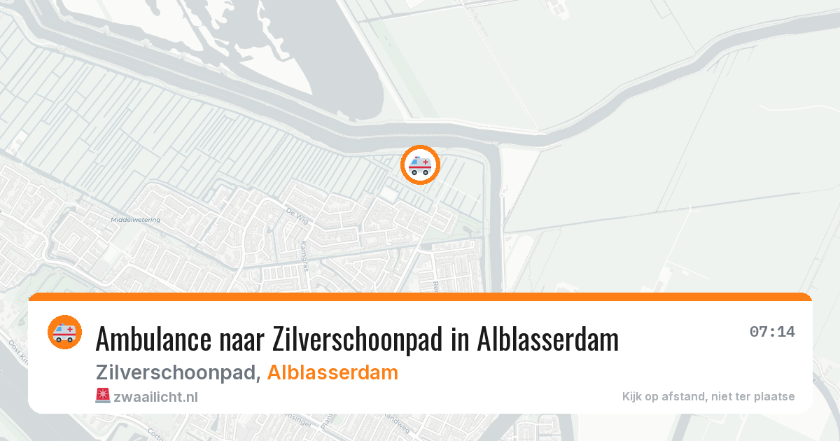 Ambulance naar Zilverschoonpad in Alblasserdam — 28 jun 2026