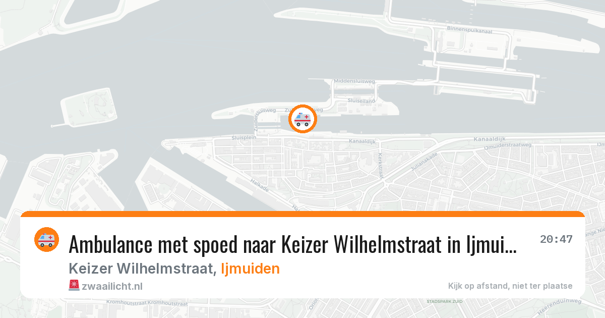 Ambulance met spoed naar Keizer Wilhelmstraat in Ijmuiden — 28 apr 2026
