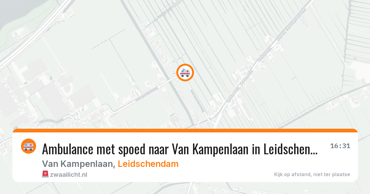 Ambulance met spoed naar Van Kampenlaan in Leidschendam — 18 jun 2026