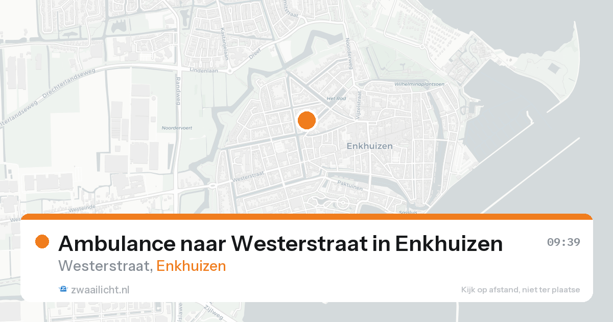 Ambulance naar Westerstraat in Enkhuizen — 8 feb 2026