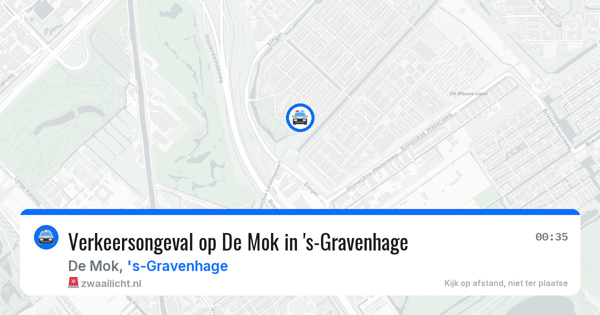 Verkeersongeval op De Mok in 's-Gravenhage — 26 jun 2026