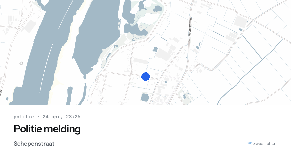 Politie melding — 24 apr 2026