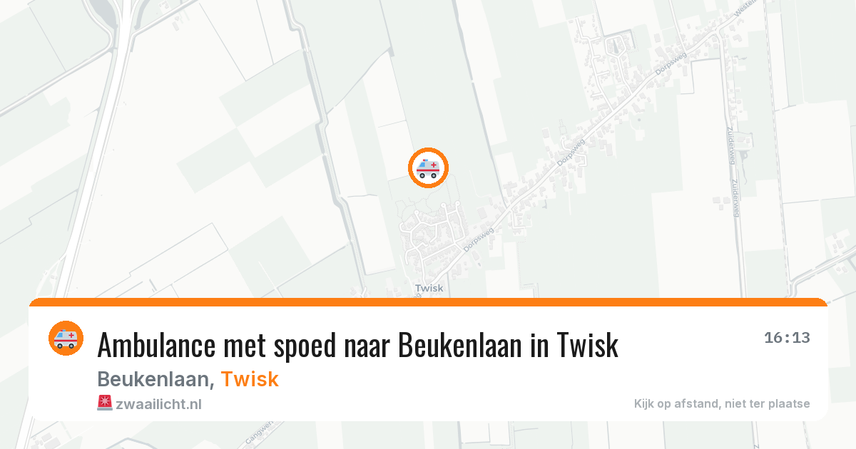 Ambulance met spoed naar Beukenlaan in Twisk — 22 feb 2026