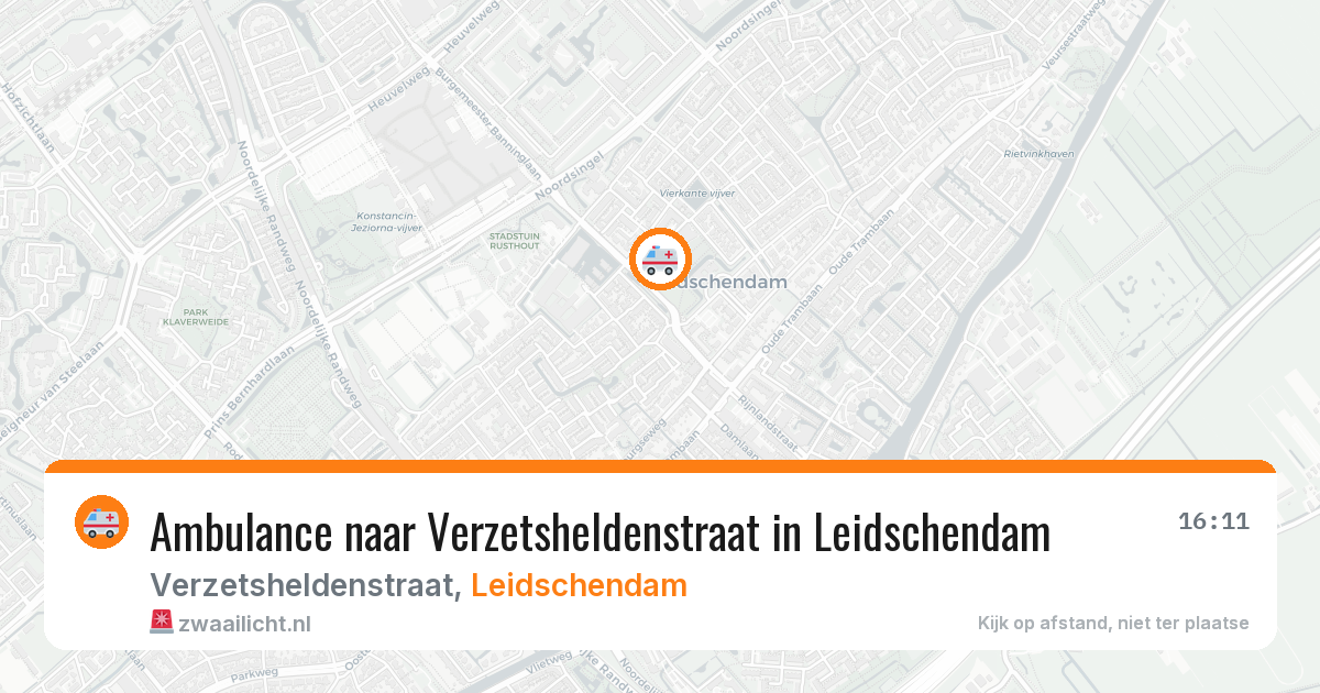Ambulance naar Verzetsheldenstraat in Leidschendam — 30 jun 2026