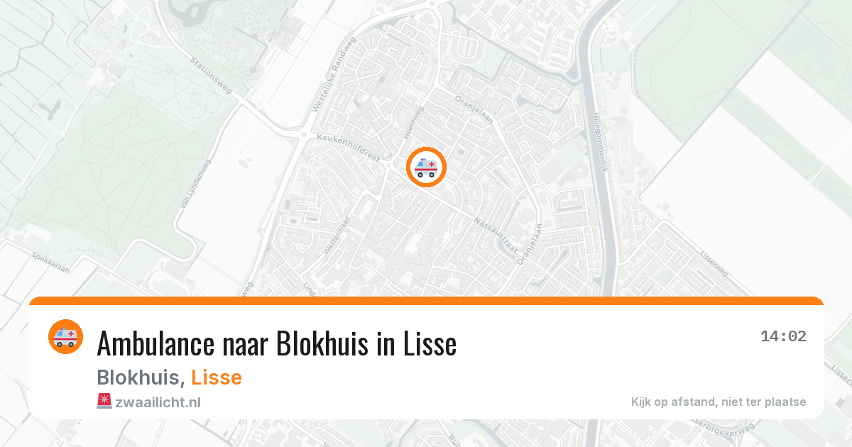 Ambulance naar Blokhuis in Lisse — 31 jul 2026