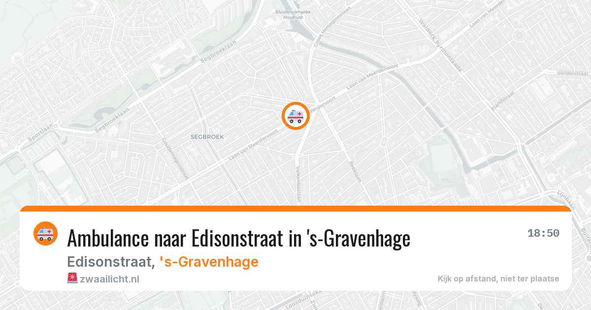Ambulance naar Edisonstraat in 's-Gravenhage — 11 aug 2026