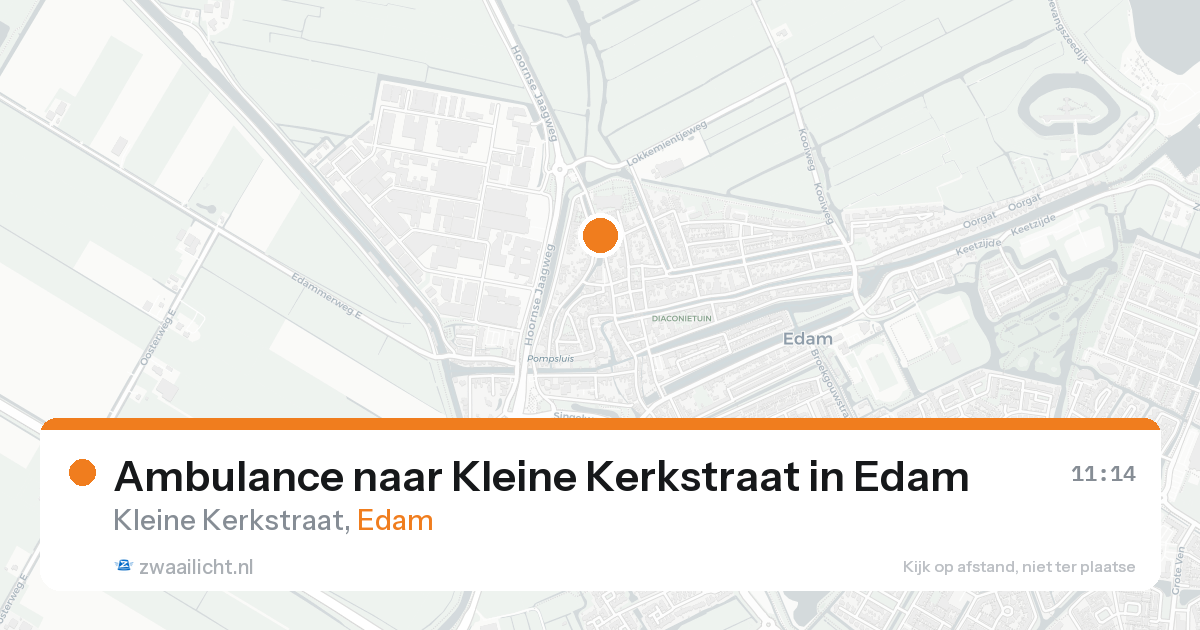 Ambulance naar Kleine Kerkstraat in Edam — 31 jan 2026