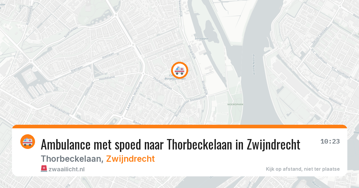 Ambulance met spoed naar Thorbeckelaan in Zwijndrecht — 20 jan 2026