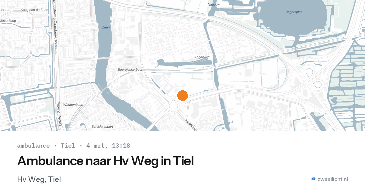 Ambulance naar Hv Weg in Tiel — 4 mrt 2026