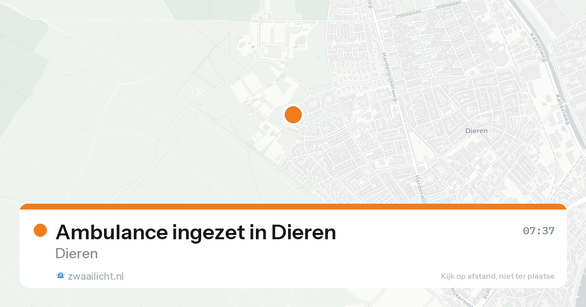 Ambulance ingezet in Dieren — 17 aug 2026