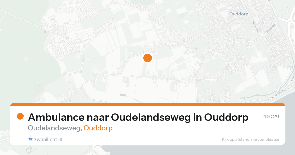 Ambulance naar Oudelandseweg in Ouddorp — 4 jul 2026