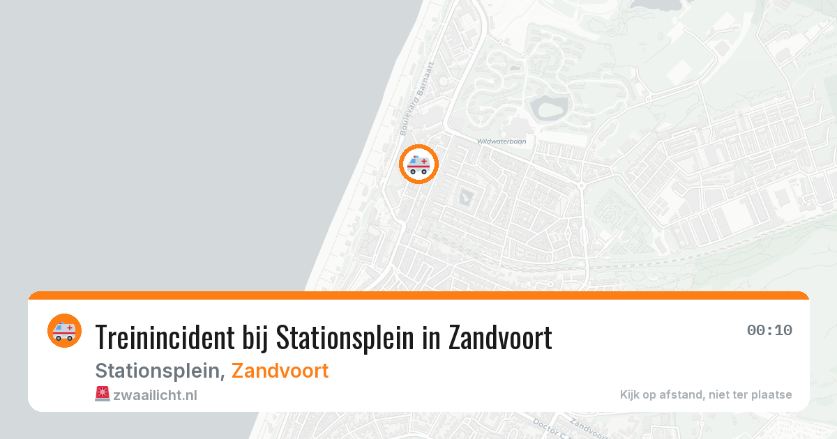 Treinincident bij Stationsplein in Zandvoort — 6 jul 2026