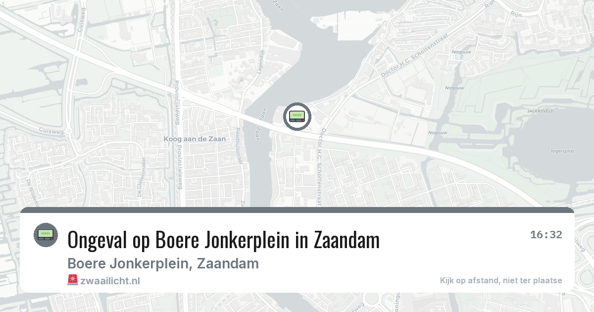 Ongeval op Boere Jonkerplein in Zaandam — 5 mrt 2026