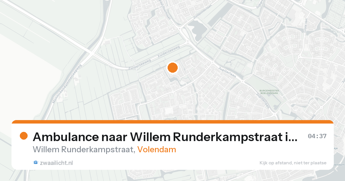 Ambulance naar Willem Runderkampstraat in Volendam — 5 jun 2026