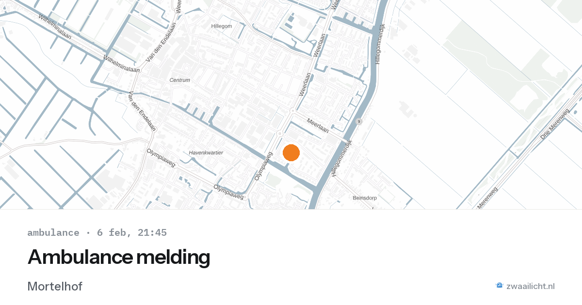 Ambulance melding — 6 feb 2026