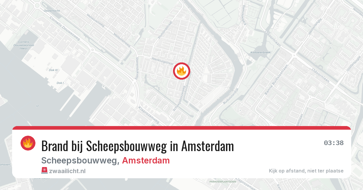 Brand bij Scheepsbouwweg in Amsterdam — 29 jun 2026