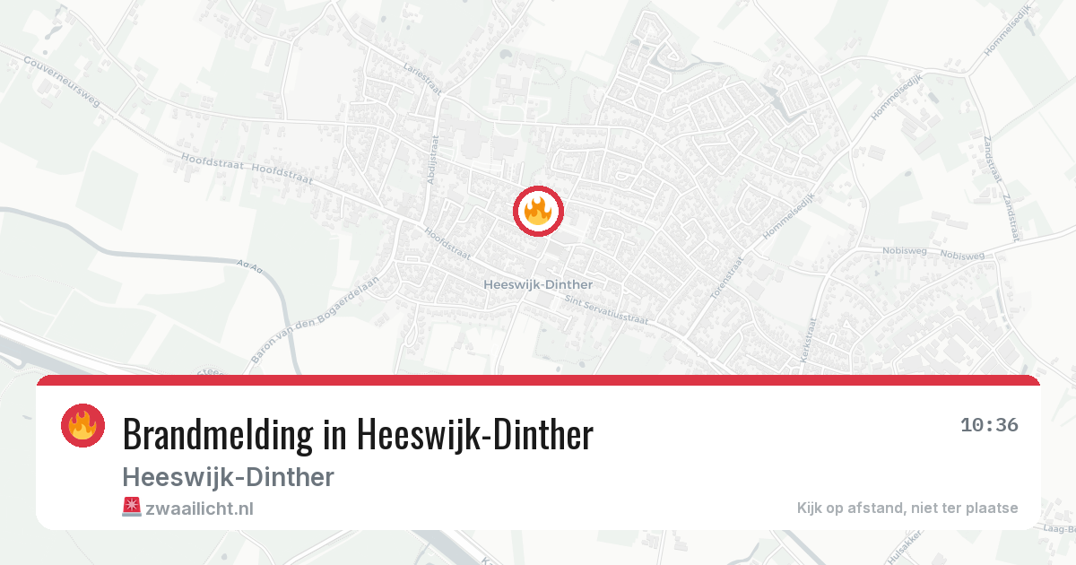 Brandmelding in Heeswijk-Dinther — 1 jun 2026