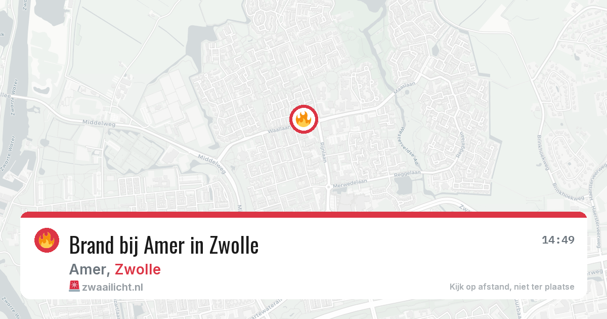 Brand bij Amer in Zwolle — 20 jun 2026