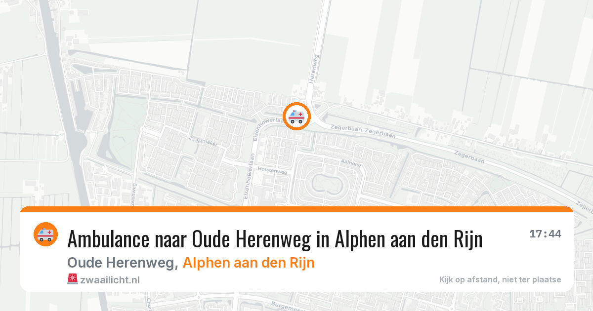 Ambulance naar Oude Herenweg in Alphen aan den Rijn — 26 jun 2026