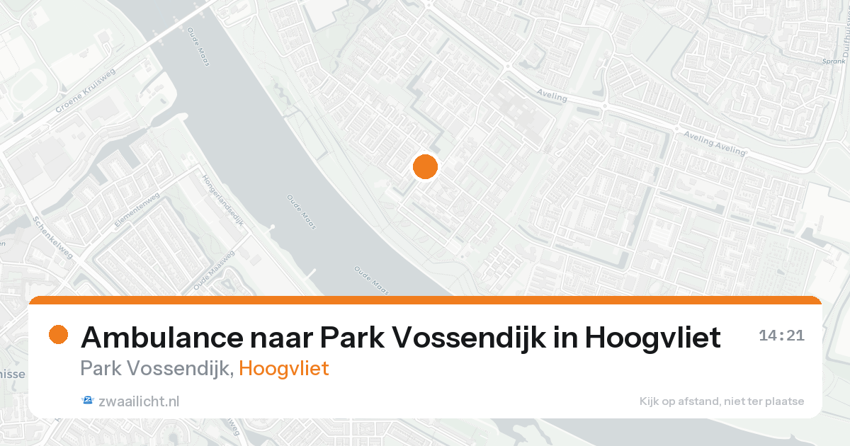 Ambulance naar Park Vossendijk in Hoogvliet — 8 jul 2026