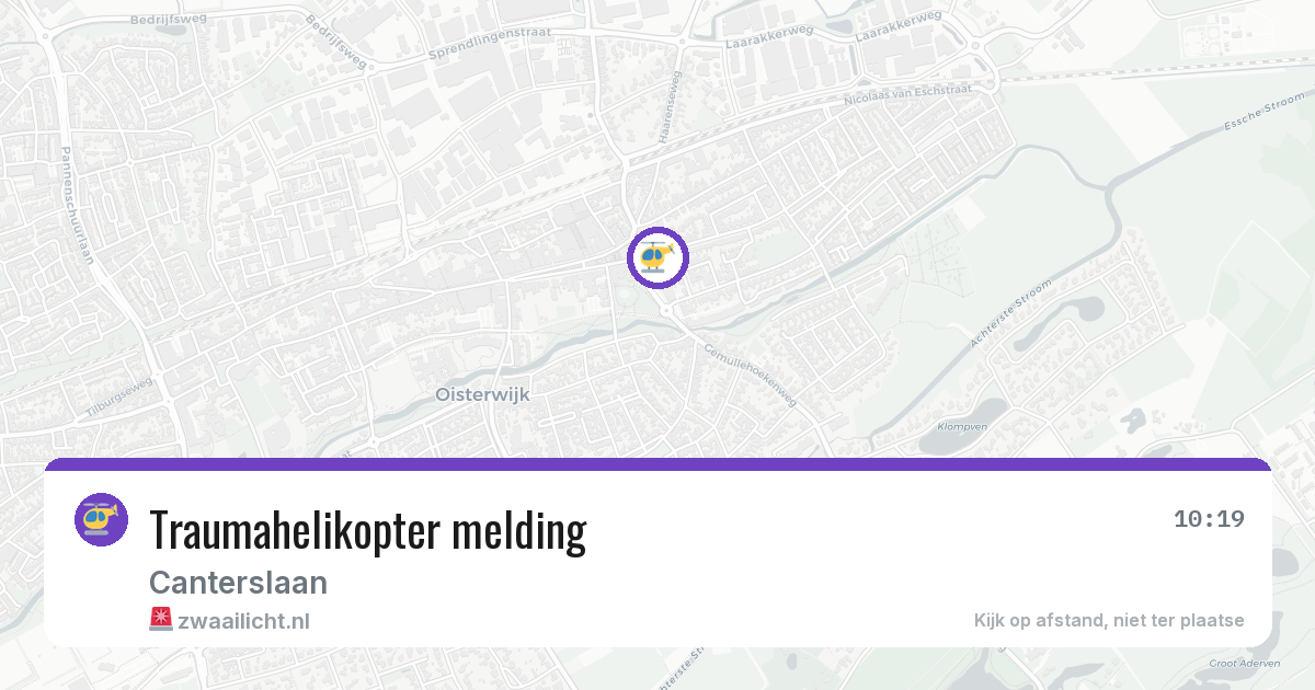 Traumahelikopter melding — 24 jul 2026