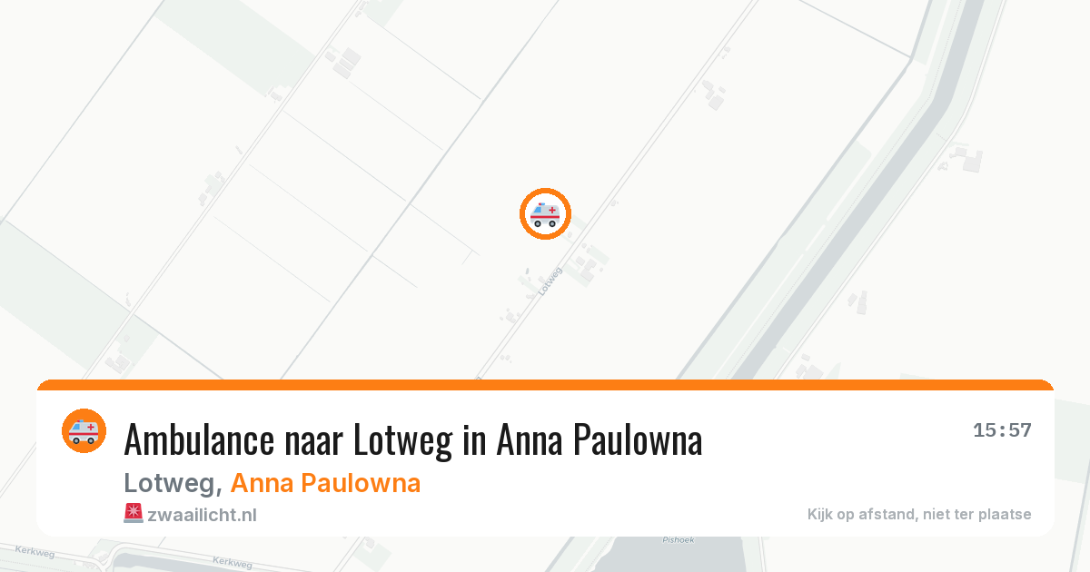 Ambulance naar Lotweg in Anna Paulowna — 4 mei 2026