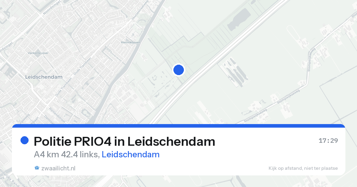 Politie PRIO4 in Leidschendam — 16 aug 2026 | 🚨 Zwaailicht.nl