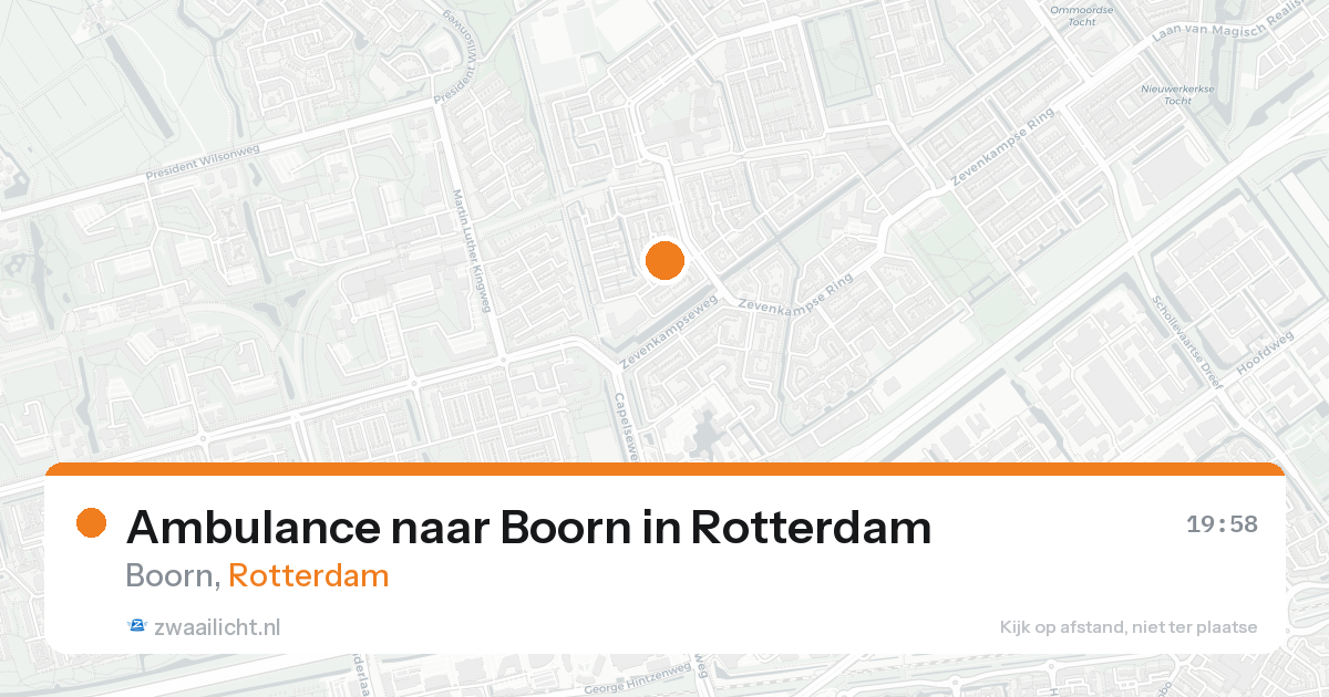 Ambulance naar Boorn in Rotterdam — 27 mei 2026