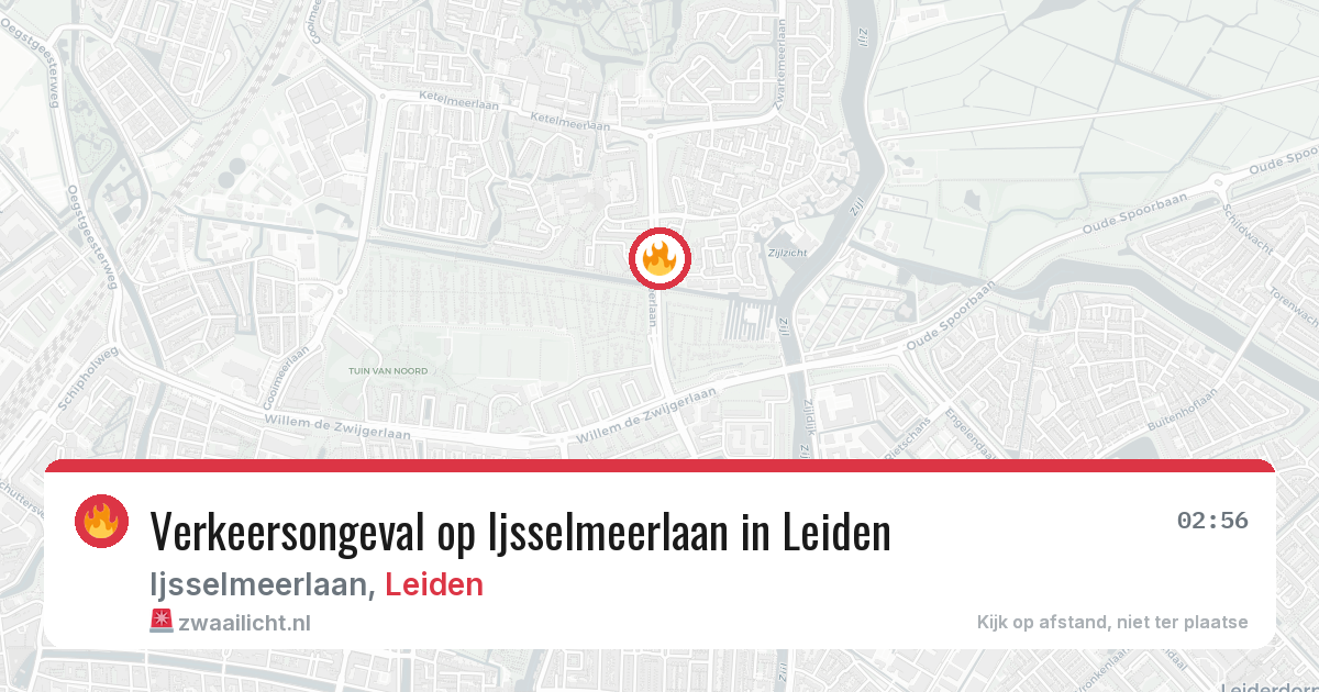 Verkeersongeval op Ijsselmeerlaan in Leiden — 7 mrt 2026