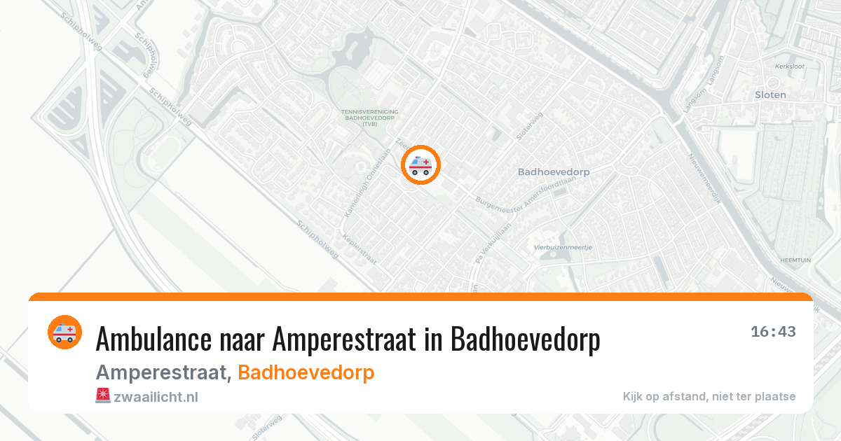 Ambulance naar Amperestraat in Badhoevedorp — 29 jan 2026