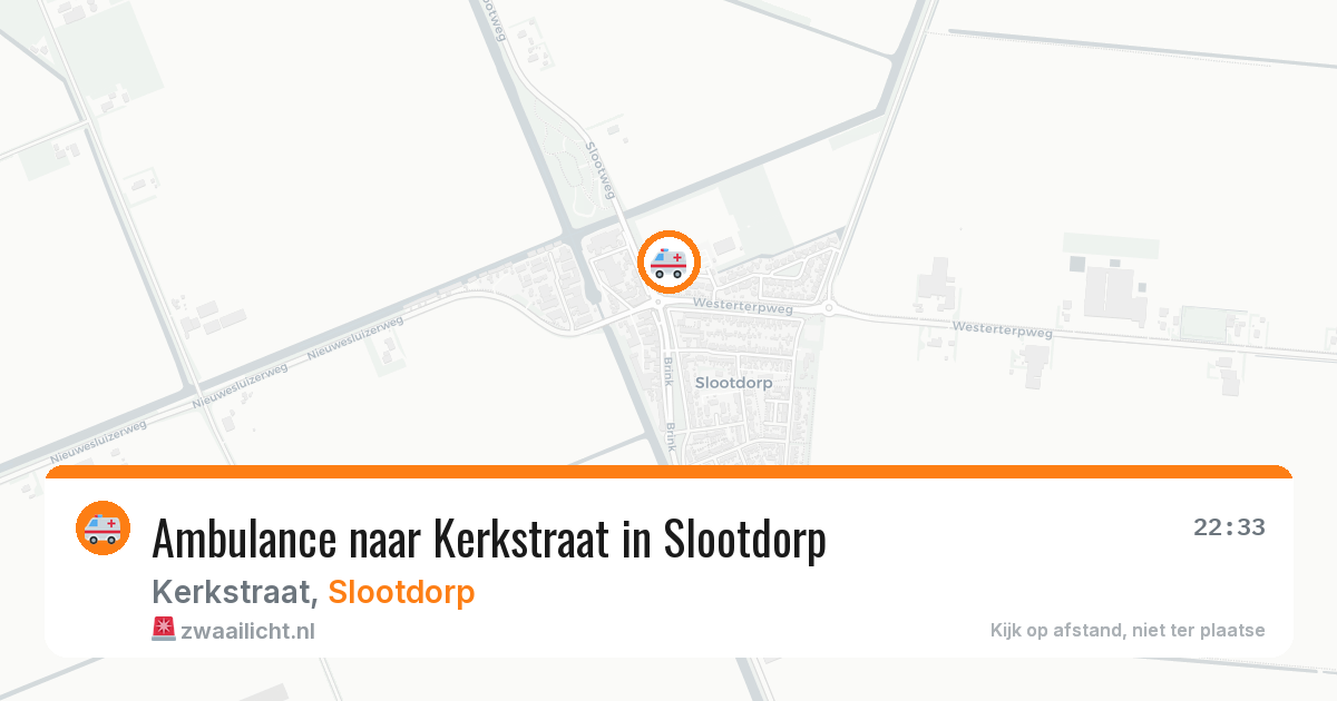 Ambulance naar Kerkstraat in Slootdorp — 27 mei 2026