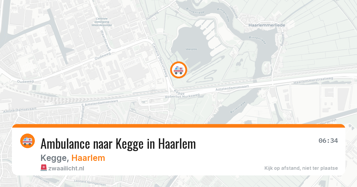 Ambulance naar Kegge in Haarlem — 22 apr 2026