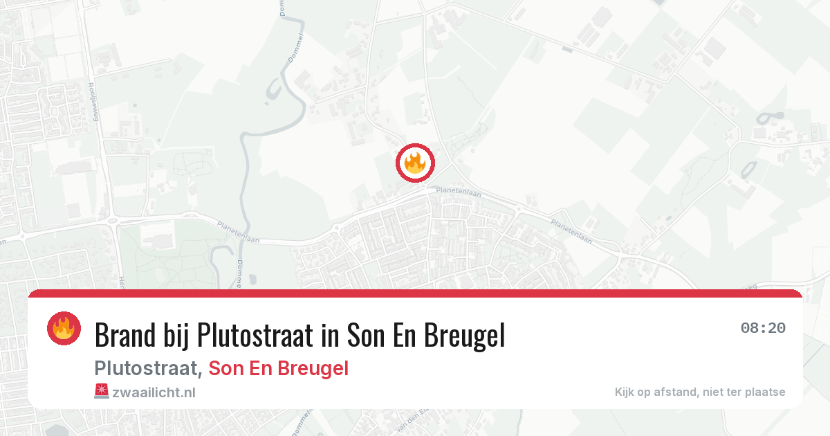 Brand bij Plutostraat in Son En Breugel — 28 jun 2026