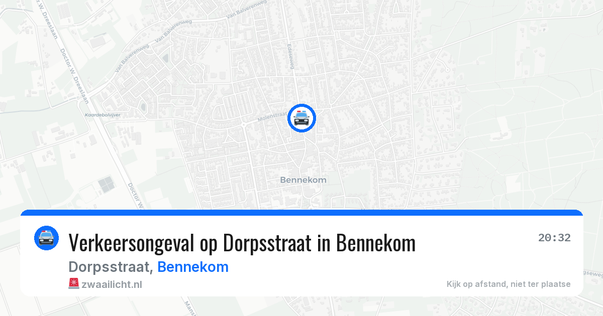 Verkeersongeval op Dorpsstraat in Bennekom — 5 mei 2026