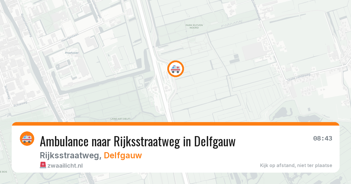 Ambulance naar Rijksstraatweg in Delfgauw — 28 apr 2026