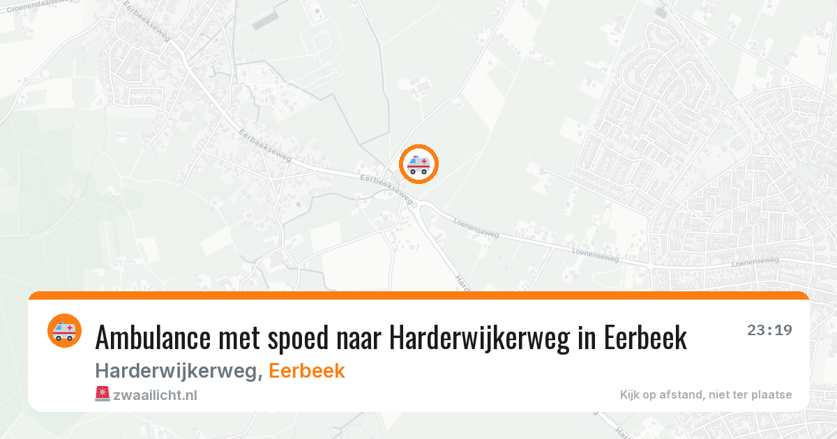 Ambulance met spoed naar Harderwijkerweg in Eerbeek — 22 mei 2026