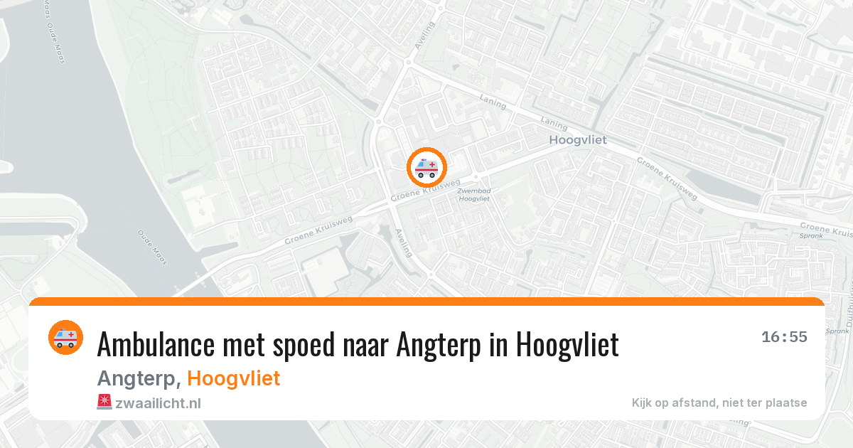 Ambulance met spoed naar Angterp in Hoogvliet — 3 jun 2026