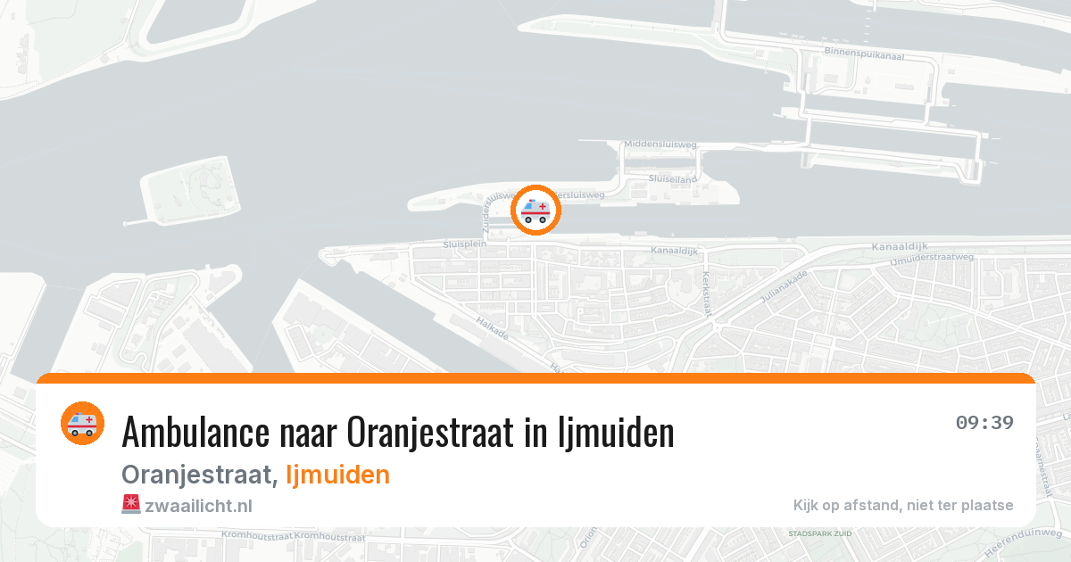 Ambulance naar Oranjestraat in Ijmuiden — 29 jun 2026
