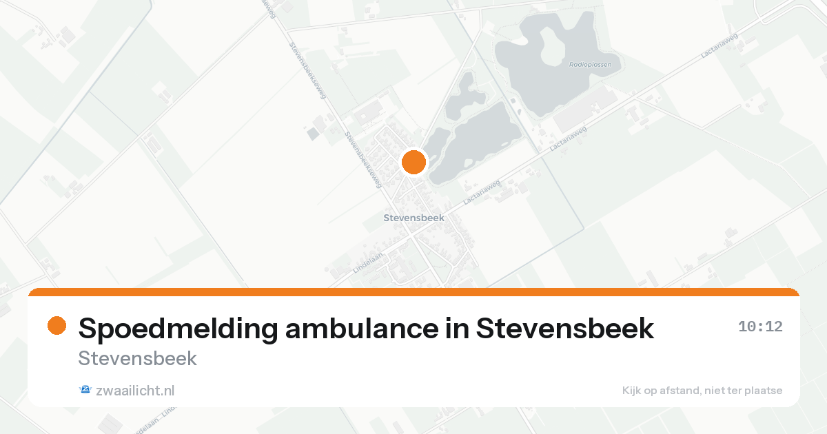 Spoedmelding ambulance in Stevensbeek — 31 jan 2026