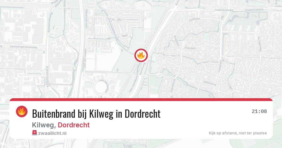 Buitenbrand bij Kilweg in Dordrecht — 15 apr 2026
