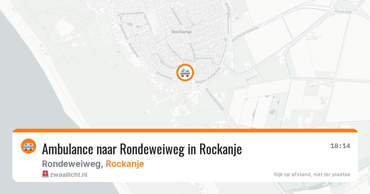 Ambulance naar Rondeweiweg in Rockanje — 18 jun 2026