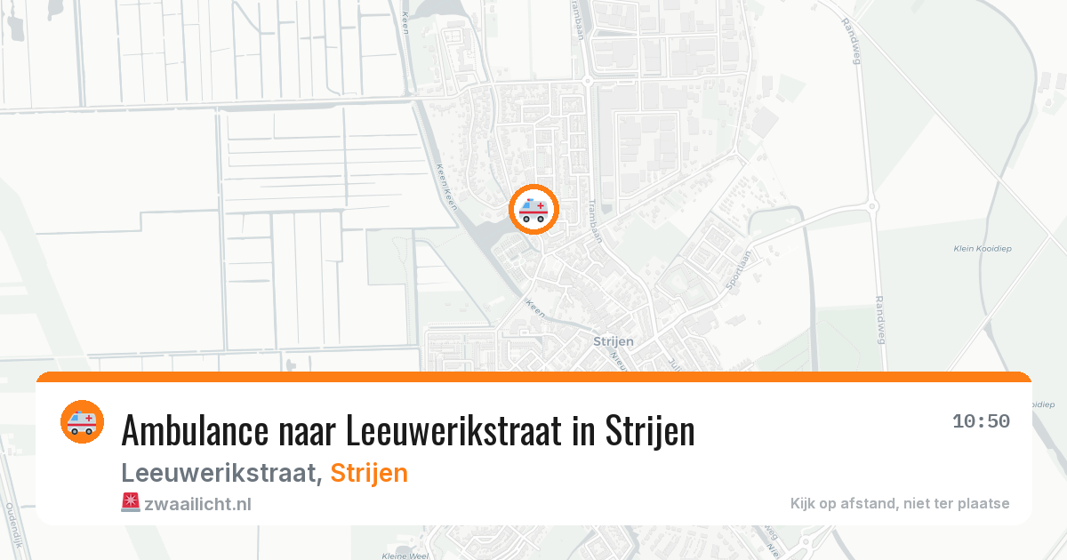 Ambulance naar Leeuwerikstraat in Strijen — 23 mrt 2026